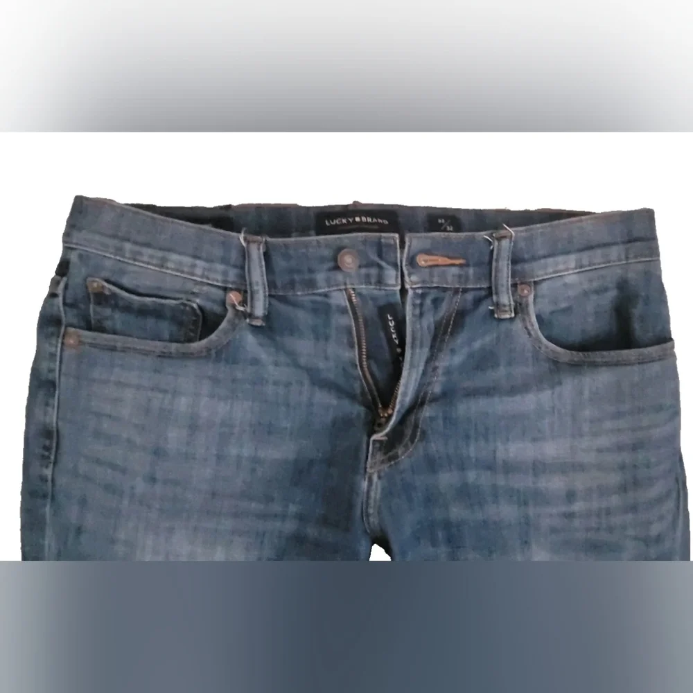 LUCKY BRAND STRAIGHT 221 MENS BLUE JEANS 32X32 ●•° - Picture 4 of 5